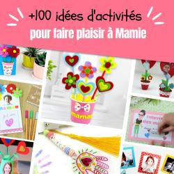 Vous cherchez une idée de cadeau pour mamie ? Que ce soit pour la fête des grands mères ou son anniversaire, voici notre sélection d'idées cadeaux à fabriquer avec les enfants et qui feront plaisir à
