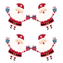 Image de Noel gratuite : 4 grandes images de Père Noël à imprimer pour les activités enfant