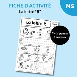 Lettre R en Moyenne Section (MS) : fiche d'activité à imprimer