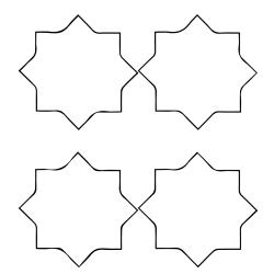 Imprimer des croix pour couronne de roi 4. Des étoiles à imprimer pour servir pour Noël