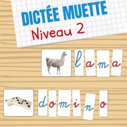 Dictée muette niveau 2 Montessori à imprimer gratuitement. Découvrez comment utiliser une dictée muette basé sur la pédagogie de Maria Montessori à la maison. Niveau Facile pour simplifier l'apprentis