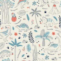 Couverture de carnet à imprimer gratuitement avec des motifs de dinosaures pour personnaliser les carnets et cahiers. Une manière de ne jamais se lasser de ses cahiers et carnets.