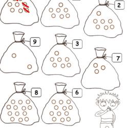 Imprimer la fiche pour compter les billes Exercice 1 maternelle niveau 3