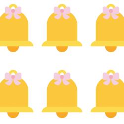 Imprimer la grande image de cloches de Pâques afin de faire du découpage et de l'utiliser pour vos bricolages