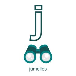 Imprimer la planche imagier minuscule "j" comme jonquille pour créer un imagier pour les enfants