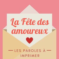 Imprimer la poésie "la fete des amoureux"  Une poésie calligramme. Imprimez-la pour la Saint-Valentin.