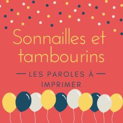 Imprimer la poésie Sonnailles et tambourins. Poeme à lire, à réciter à colorier