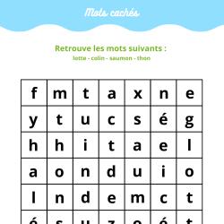 Un jeu de mots cachés à imprimer, le jeu de mots est à imprimer, il ne reste plus qu'à trouver les mots cachés dans la grille