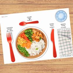Set de table Montessori à imprimer gratuitement pour aider les enfants à mettre la table comme des grands.