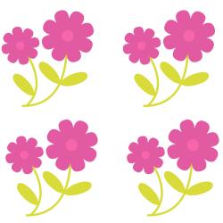 Image de fleurs à imprimer pour réaliser des bricolages de Pâques avec les enfants