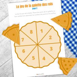 Ce jeu à imprimer gratuitement a été spécialement créer pour occuper les maternelles lors de l'Epiphanie. Tiré de la pédagogie Montessori, le but est de positionner les parts de galette au bon endroit