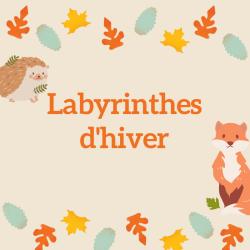 Des jeux de labyrinthe à imprimer sur le thème de l'automne, pour occuper les enfants pendant les vacances d'automnes et pour s'amuser. Le jeu est simple , il suffit de tracer le chemin d'un point à u