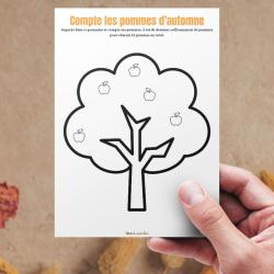 Jeu des pommes du pommier d'automne