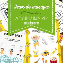 Retrouvez nos jeux et activités à imprimer sur le thème de la musique. Labyrinthes, 7 différences, mots casés : il y en a pour tous les âges.