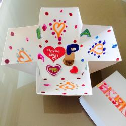tuto pour bricoler avec les enfants une boîte pop-up pour la fête des pères