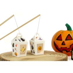 Lanternes gommettes Halloween