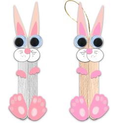 Lapin de Pâques en bâtons de bois