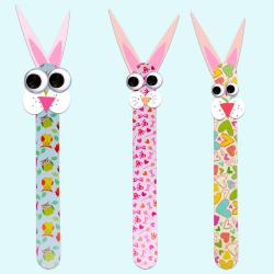 Lapins en languettes en bois