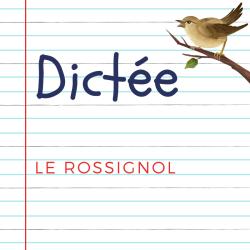 Dictée pour les enfants en CE1. Le rossignol, extrait du conte d' Anderson : Dans le jardin poussaient des fleurs merveilleuses; et afin que personne ne puisse passer...