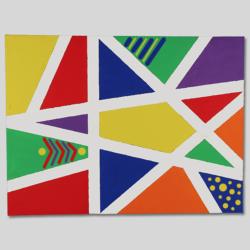 Voici une jolie idée d'activité créative pour réaliser une tableau d'art abstrait avec les enfants.