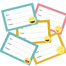 Étiquettes de cahiers à télécharger et à imprimer gratuitement