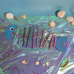 tuto de bricolage pour les enfants afin de réaliser des poissons en pailles de papier