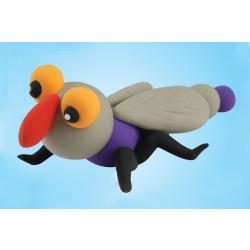 Libellule en pâte à modeler