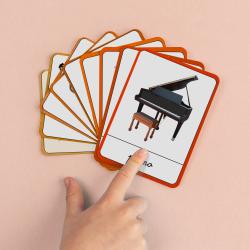 L'imagier Montessori des instruments de musique à imprimer Tête à modeler