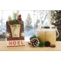 ?Le magnet de Noël avec un bouquet d'hiver : Tuto DIY