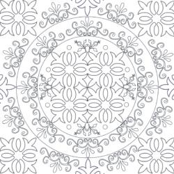 Un dessin de mandala inspiré par les arabesques andalouses. Mandala complexe sur le jardin N°6 qui occupera les plus grands ou les plus concentrés.