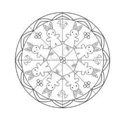 Mandala Pâques : retrouvez notre sélection de mandalas à imprimer gratuitement sur le thème de Pâques. Des coloriages avec des mandalas de lapins, de poules ou de poussins que vos enfants vont aimer c