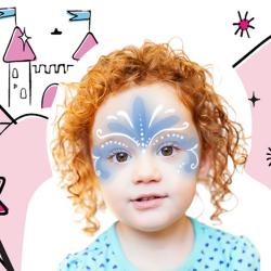 Maquillage princesse des neiges avec Snazaroo