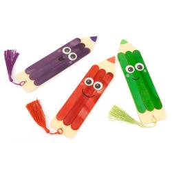 Marque-page crayon rigolo