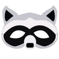 Un masque de raton laveur à imprimer gratuitement pour le Carnaval. copie copie copie copie
