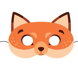 Un masque de renard à imprimer gratuitement pour le Carnaval. copie copie copie copie copie