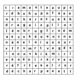 Jeux de mots cachés