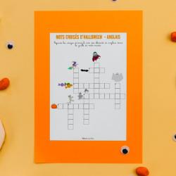 Mots croisés d'Halloween en anglais