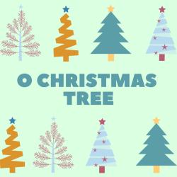 chanson O christmas tree. Paroles pour carnet de chants et musique. Chanson de Noël en anglais