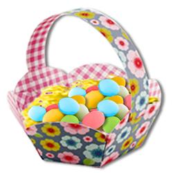 Panier de Pâques fleuris à assembler