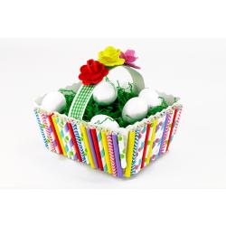 Découvrez une activité de Pâques originale qui permettra aux enfants de fabriquer des jolis paniers décoratifs dans lesquels ils pourront y déposer des oeufs ! Pour cela nous utiliserons des p