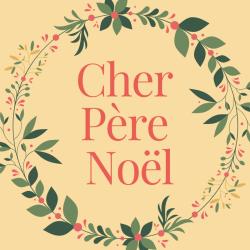 Le papier à lettre de Noël avec du houx