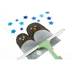 Peinture à la raclette : Pingouin