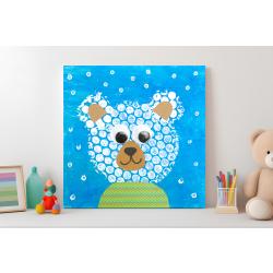 Retrouvez un tuto pour proposer une activité de peinture à bulle aux enfants et réalisez un mignon petit ourson.