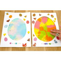 Peinture propre œufs de Pâques