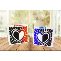 Petit coeur en Linogravure
