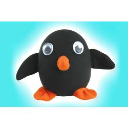Pingouin en pâte à modeler