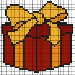 Découvrez comment réaliser ce beau Père Noël grâce au Pixel Art. Pour cela, prenez une feuille quadrillée et reproduisez chaque carré coloré afin de créer petit à petit ce père Noël qui sera ravi de p
