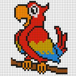 Trouvez un pixel art d'été grâce à nos modèles de dessins à imprimer sur le thème de l'été.