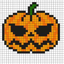 Retrouvez tous nos Pixel Art d' Halloween avec le chat noir, la citrouille, la tête de mort et encore d'autres modèles à imprimer sur le thème de Noël