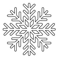 Pochoir étoile de Noël à imprimer afin de décorer la mason. Il suffit de découper en suivant les traits.